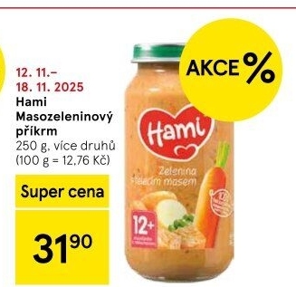 Příkrm masozeleninový Hami