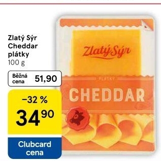 Sýr Cheddar Zlatý sýr