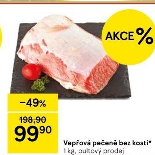 Vepřová pečeně bez kosti