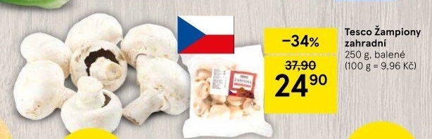 Žampiony zahradní Tesco