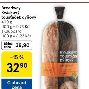 Chléb kváskový Tousťáček dýňový Breadway