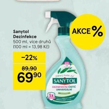 Dezinfekční univerzální čistič ve spreji Sanytol