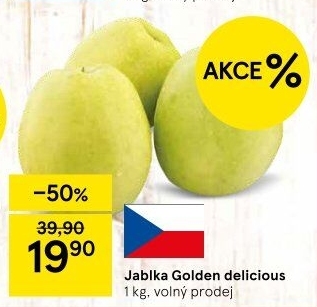 Jablka Golden Delicious