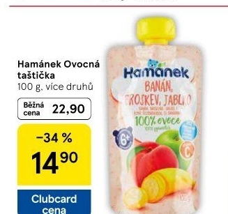 Kapsička ovocná 100% Hamánek