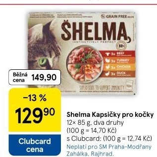 Kapsičky pro kočky Shelma