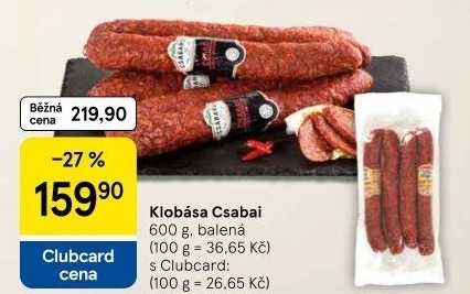 Klobása Csabai Gornický