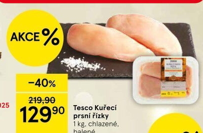 Kuřecí prsní řízky Tesco