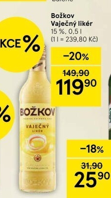 Likér vaječný Božkov