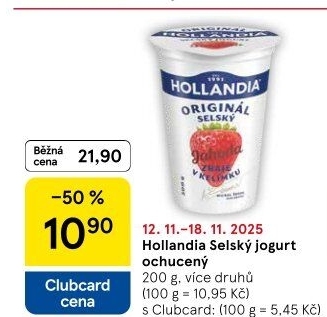 Ochucený jogurt selský Hollandia