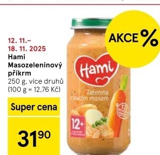 Příkrm masozeleninový Hami