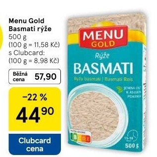 Rýže basmati Menu Gold
