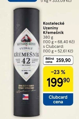 Salám Křemešník kostelecký Kostelecké uzeniny