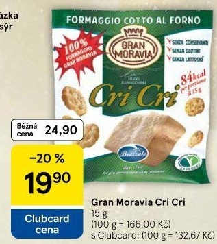 Sýr Snack Cri Cri Gran Moravia