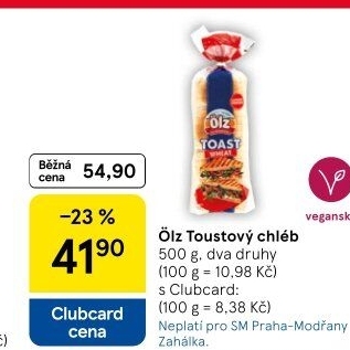 Toustový chléb Ölz