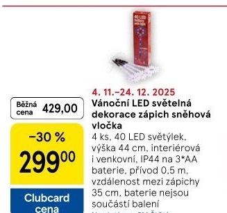 Vánoční svítící LED dekorace