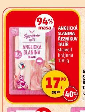 ANGLICKÁ SLANINA ŘEZNÍKŮV TALÍŘ