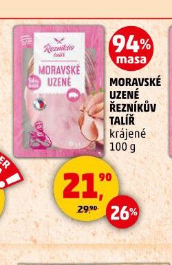 MORAVSKÉ UZENÉ ŘEZNÍKŮV TALÍŘ