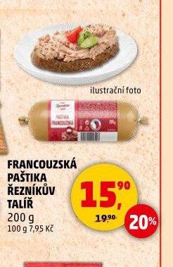 FRANCOUZSKÁ PAŠTIKA ŘEZNÍKŮV TALÍŘ
