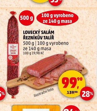LOVECKÝ SALÁM ŘEZNÍKŮV TALÍŘ