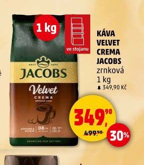 KÁVA VELVET CREMA JACOBS zrnková