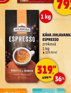 KÁVA JIHLAVANKA ESPRESSO zrnková