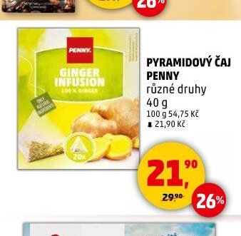 PYRAMIDOVÝ ČAJ PENNY různé druhy