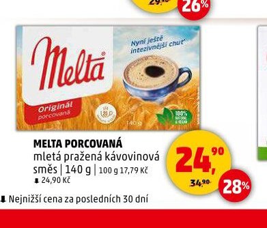 MELTA PORCOVANÁ mletá pražená kávovinová směs
