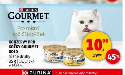 Konzervy pro kočky Gourmet Gold