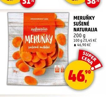 MERUŇKY SUŠENÉ NATURALIA