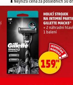 Holicí strojek na intimní partie Gillette Mach3