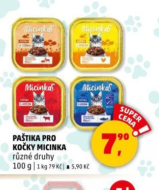 PAŠTIKA PRO KOČKY MICINKA