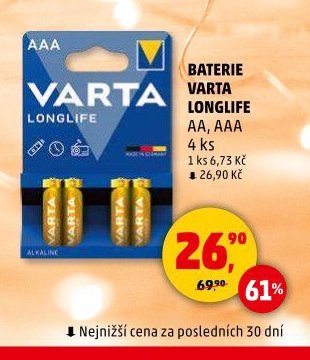 BATERIE VARTA LONGLIFE