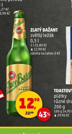 ZLATÝ BAŽANT světlý ležák