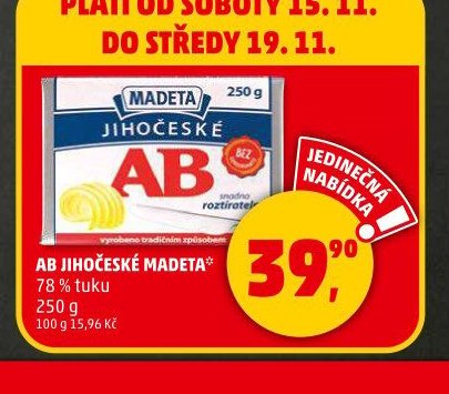 AB JIHOČESKÉ MADETA