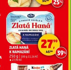 ZLATÁ HANÁ K NAMAZÁNÍ