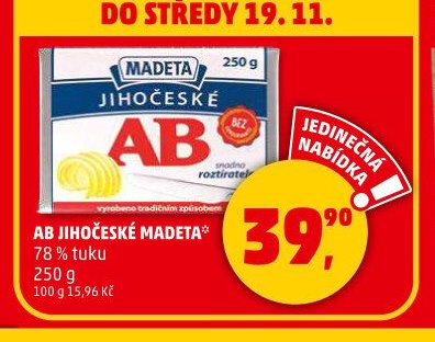 AB JIHOČESKÉ MADETA
