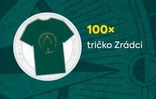 100x tričko Zrádci