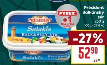 Balkánský sýr Président