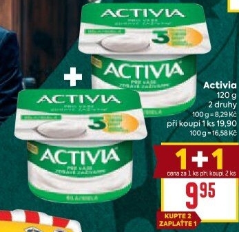 Bílý jogurt Activia Danone