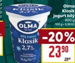 Bílý jogurt Klasik Olma