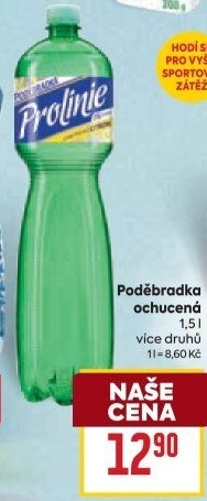 Ochucená voda Poděbradka