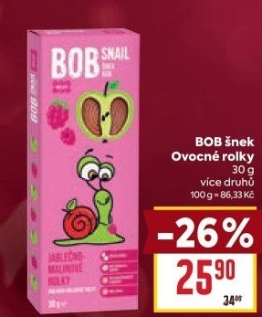Ovocné rolky Bob Snail
