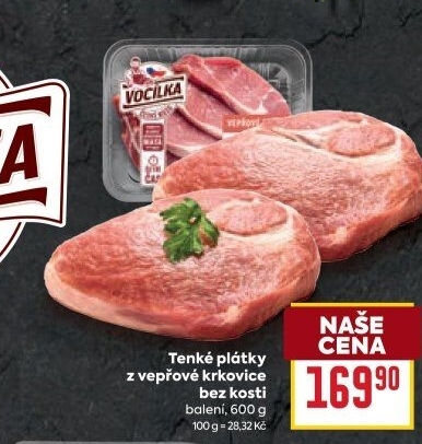 Vepřová krkovice bez kosti Vocílka
