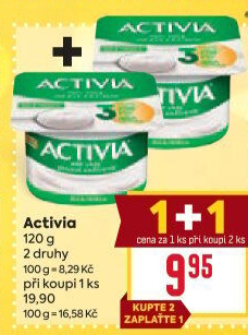 Bílý jogurt Activia Danone