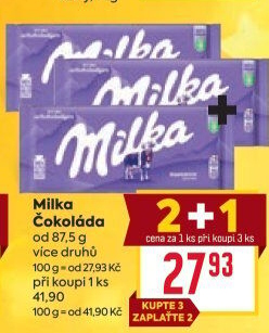 Čokoláda Milka