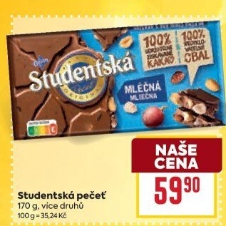 Čokoláda Studentská pečeť Orion