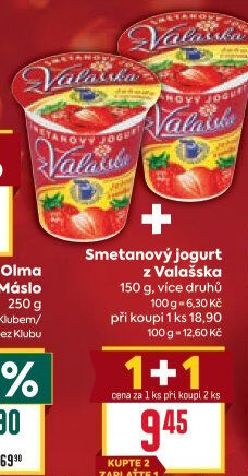 Jogurt smetanový ochucený z Valašska Mlékárna Valašské Meziříčí