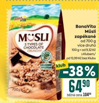 Müsli zapékané Bonavita