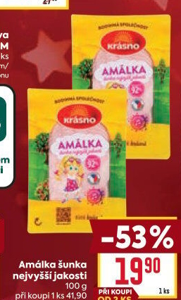 Šunka Amálka nejvyšší jakosti Krásno