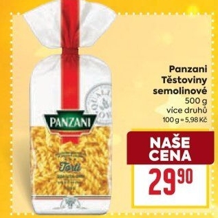 Těstoviny Panzani